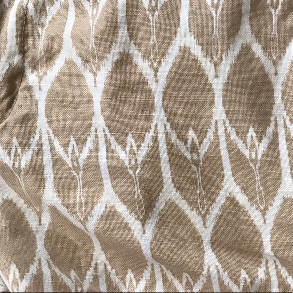 The North Face Maywood Flat Front Linen Blend Tan White Shorts - Picture 6 of 6